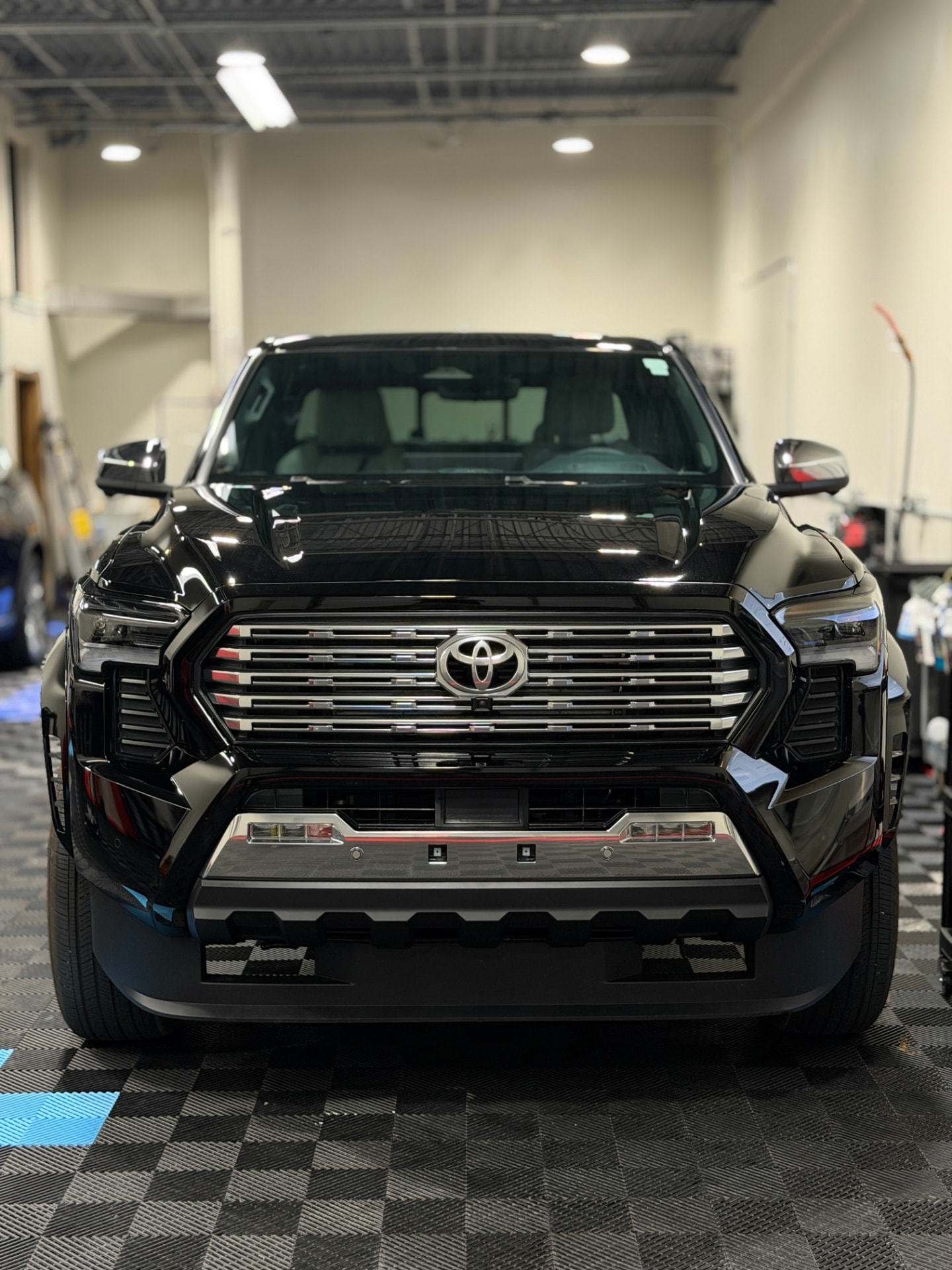 Black Toyota Tundra Platinum ceramic coated at Final Touch Auto Works
